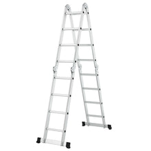 Laden Sie das Bild in den Galerie-Viewer, Multifunktionsklappleiter  4,60 m oder 5,7 m Länge. Einklappbar.