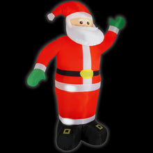 Laden Sie das Bild in den Galerie-Viewer, Weihnachtsmann - aufblasbar. Mit LED-Beleuchtung. Bester Blickfänger. 1,95 - 10 Meter Höhe.
