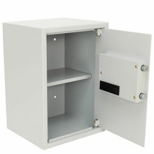 Laden Sie das Bild in den Galerie-Viewer, Stahl-Tresor 50x35 cm, 35 cm Breite,  mit elektronischem Zahlenschloss und digitalem Display, 22 Kilo. Schwarz
