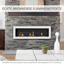 Laden Sie das Bild in den Galerie-Viewer, Ethanol-Kamin Bio-Ethanol-Brenner 3 Brennboxen 3 Std. Brenndauer Schwarz oder Weiß.