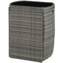 Laden Sie das Bild in den Galerie-Viewer, Polyrattan Sitzgruppe 2er Set mit Tisch. Bistrotisch, Bistroset. platzsparend ineinander zu schieben. 3 Farben.
