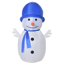 Laden Sie das Bild in den Galerie-Viewer, Aufblasbarer Schneemann mit Drehlichtern, 180 cm mit LED-Beleuchtung. Weihnachten Deko Luftfigur