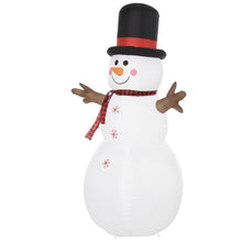 Laden Sie das Bild in den Galerie-Viewer, Aufblasbarer Schneemann, 182 cm mit LED-Beleuchtung. Weihnachten Deko Luftfigur