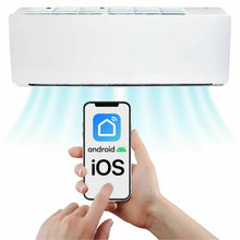 Laden Sie das Bild in den Galerie-Viewer, Split Klimaanlage 9000 BTU Klimagerät mit Wandhalterung. WLAN. Vorbefüllt.