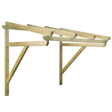 Laden Sie das Bild in den Galerie-Viewer, Vordächer Holz (Regenschutz) mit Rahmen 150/200cm Breite. Beliebig erweiterbar oder zuschneidbar.
