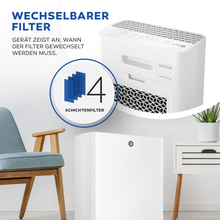 Laden Sie das Bild in den Galerie-Viewer, Viren - Luftreiniger 5in1 mit HEPA-Kombifilter, Aktivkohlefilter, Ionisator
