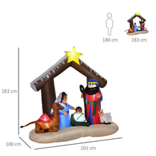 Laden Sie das Bild in den Galerie-Viewer, Aufblasbarer Weihnachtsbogen, 180 cm mit LED-Beleuchtung. Weihnachten Deko Luftfigur