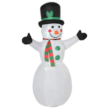 Laden Sie das Bild in den Galerie-Viewer, Aufblasbarer Schneemann, 193 cm mit LED-Beleuchtung. Weihnachten Deko Luftfigur