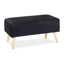 Laden Sie das Bild in den Galerie-Viewer, Sitztruhe 40 Liter. 80 x 40 x 39,5 cm. Mit Stauraum, Sitztruhe, Sitzhocker mit Stoff-Polsterung.