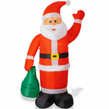 Laden Sie das Bild in den Galerie-Viewer, Weihnachtsmann - aufblasbar. Mit LED-Beleuchtung. Bester Blickfänger. 1,95 - 10 Meter Höhe.