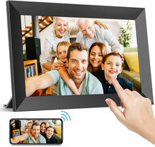 Laden Sie das Bild in den Galerie-Viewer, Bilder vom Handy mit 3 Klicks auf den Bilderrahmen senden: WLAN-Bilderrahmen mit 25,7-cm-IPS-Touch.
