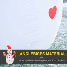 Laden Sie das Bild in den Galerie-Viewer, Aufblasbarer Schneemann mit rotierender Beleuchtung, 240 cm mit LED-Beleuchtung. Weihnachten Deko Luftfigur