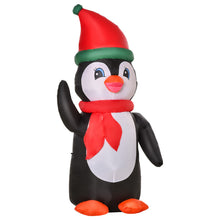 Laden Sie das Bild in den Galerie-Viewer, Aufblasbarer Pinguin, 160 cm mit LED-Beleuchtung. Weihnachten Deko Luftfigur