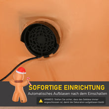 Laden Sie das Bild in den Galerie-Viewer, Aufblasbarer Lebkuchenmann, 240 cm mit LED-Beleuchtung. Weihnachten Deko Luftfigur