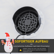 Laden Sie das Bild in den Galerie-Viewer, Aufblasbarer Schneemann mit rotierender Beleuchtung, 240 cm mit LED-Beleuchtung. Weihnachten Deko Luftfigur