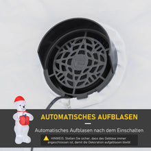 Laden Sie das Bild in den Galerie-Viewer, Aufblasbarer Weihnachts-Eisbär, 180 cm mit LED-Beleuchtung. Weihnachten Deko Luftfigur