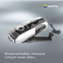 Laden Sie das Bild in den Galerie-Viewer, Varta LED Dynamo Taschenlampe. Sehr lange Ausdauer, extrem hell. Immer einsatzbereit. Batterielos.