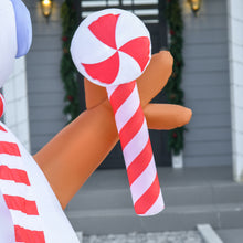 Laden Sie das Bild in den Galerie-Viewer, Aufblasbarer Schneemann mit rotierender Beleuchtung, 240 cm mit LED-Beleuchtung. Weihnachten Deko Luftfigur