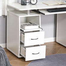 Laden Sie das Bild in den Galerie-Viewer, Computertisch Schreibtisch mit reichlich Stauraum, 2 Schubladen.