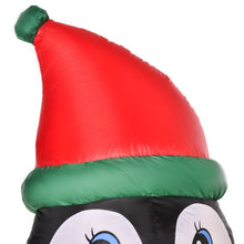 Laden Sie das Bild in den Galerie-Viewer, Aufblasbarer Pinguin, 160 cm mit LED-Beleuchtung. Weihnachten Deko Luftfigur