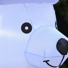 Laden Sie das Bild in den Galerie-Viewer, Aufblasbarer Weihnachts-Eisbär, 180 cm mit LED-Beleuchtung. Weihnachten Deko Luftfigur
