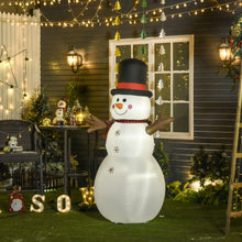 Laden Sie das Bild in den Galerie-Viewer, Aufblasbarer Schneemann, 182 cm mit LED-Beleuchtung. Weihnachten Deko Luftfigur