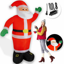 Laden Sie das Bild in den Galerie-Viewer, Weihnachtsmann - aufblasbar. Mit LED-Beleuchtung. Bester Blickfänger. 1,95 - 10 Meter Höhe.