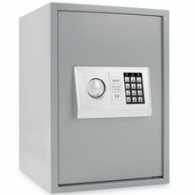 Laden Sie das Bild in den Galerie-Viewer, Stahl-Tresor 50x35 cm, 35 cm Breite,  mit elektronischem Zahlenschloss und digitalem Display, 22 Kilo. Schwarz
