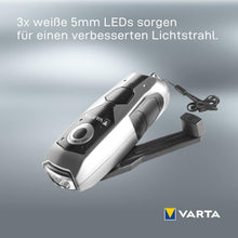 Laden Sie das Bild in den Galerie-Viewer, Varta LED Dynamo Taschenlampe. Sehr lange Ausdauer, extrem hell. Immer einsatzbereit. Batterielos.