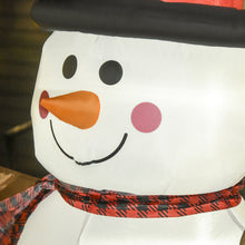 Laden Sie das Bild in den Galerie-Viewer, Aufblasbarer Schneemann, 182 cm mit LED-Beleuchtung. Weihnachten Deko Luftfigur