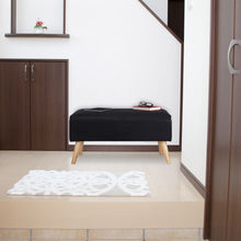 Laden Sie das Bild in den Galerie-Viewer, Sitztruhe 40 Liter. 80 x 40 x 39,5 cm. Mit Stauraum, Sitztruhe, Sitzhocker mit Stoff-Polsterung.