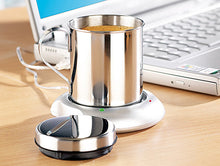 Laden Sie das Bild in den Galerie-Viewer, USB-Warmhalteplatte mit Isolier-Tasse, Kaffeetassenwärmer