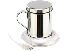 Laden Sie das Bild in den Galerie-Viewer, USB-Warmhalteplatte mit Isolier-Tasse, Kaffeetassenwärmer