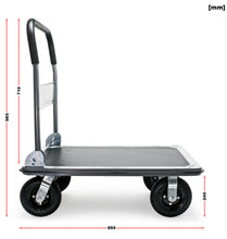 Laden Sie das Bild in den Galerie-Viewer, Plattformwagen für schwere Lasten bis 350 kg. Luftbereift.