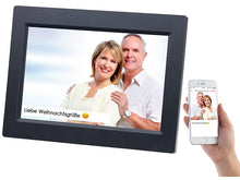 Laden Sie das Bild in den Galerie-Viewer, Bilder vom Handy mit 3 Klicks auf den Bilderrahmen senden: WLAN-Bilderrahmen mit 25,7-cm-IPS-Touch.